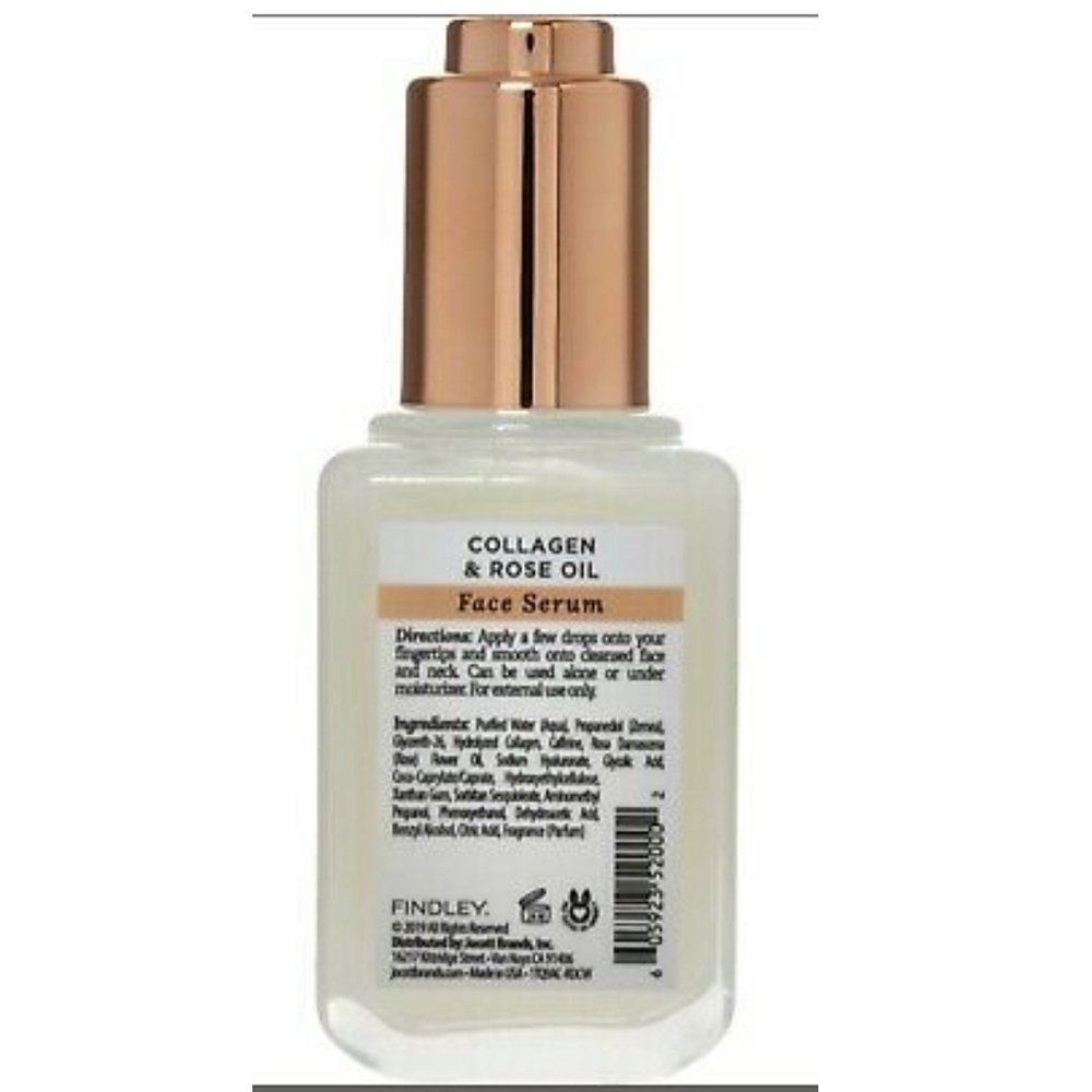 Findley Collagen & Rose Oil Face Serum Firming Face Lift, 2 Oz/ 60ml NEW!